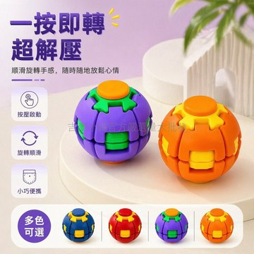 台灣出貨✨ 3D打印旋轉減壓球 按壓式指尖陀螺 兒童益智解悶玩具 小巧便攜攜帶