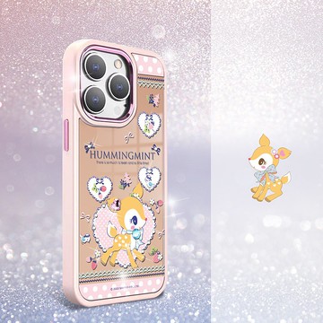 三麗鷗 iPhone 15 14系列軍規防摔合金框鏡面手機殼-野餐哈妮鹿