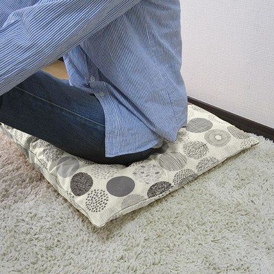 座布団カバー 中身付き 55×59 銘仙判 おしゃれ 北欧 モーリー