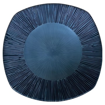 日本黑十草方型盤 黑色 日式餐盤 點心盤  27.5 x 27.5cm  1個