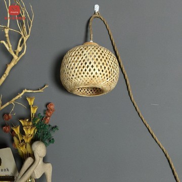 【臺灣公司 可打統編】免運 吊燈 復古吊燈 民宿禪意中式茶室藤編吊燈飯店燈具燈籠餐廳復古竹藝編織燈罩 可開發票 全館五折 工廠現貨直銷 新品特價 d9291