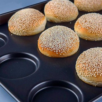 三能烘焙模具圓形漢堡不沾烤盤SN1615 1616 1620 sn1618商用烤盤