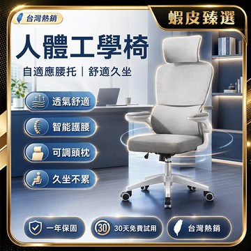 🏆 蝦皮隔日到🏆 現貨免運 人體工學椅 人體工學辦公椅 可升降網面電腦椅 高透氣網布護腰椅 護腰護頸 搖椅功能 SGS
