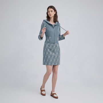 ILEY伊蕾 手繪愛心縲縈假兩件連身洋裝(淺藍；M-2L)