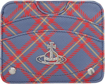 Vivienne Westwood 蓝色 & 橙色 Half Moon 卡包