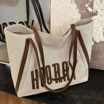 帆布托特包女大容量包包休閒高級新款時尚單肩大學生上課外出通勤