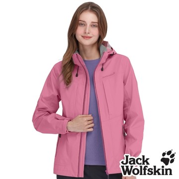 【Jack wolfskin 飛狼】女 Air Wolf 3L 輕量防風防水透氣外套 單件式衝鋒衣『玫瑰紅』