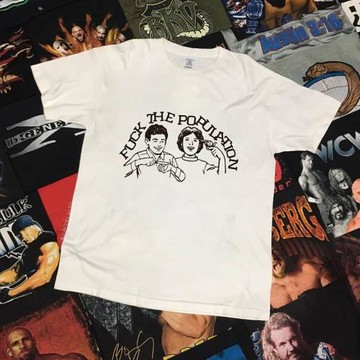 FTP潮牌Fuckthepopulation同款短袖T恤男$uicideboy$街頭嘻哈半袖