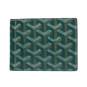 GOYARD 高雅德 Saint Thomas 二折短夾 綠色 PVC塗層帆布 STTHOMPMLTY 【二手名牌BRAND OFF】