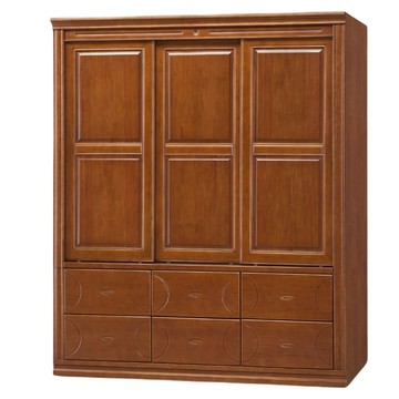 【MUNA 家居】賽門檜木實木6X7尺衣櫥/衣櫃