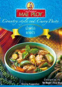 カントリー風 レッド カレー ペースト 50g 〔MAE PLOY〕   タイ料理 タイカレー 料理の素 PLOY（メープロイ） インド レトルト アジアン