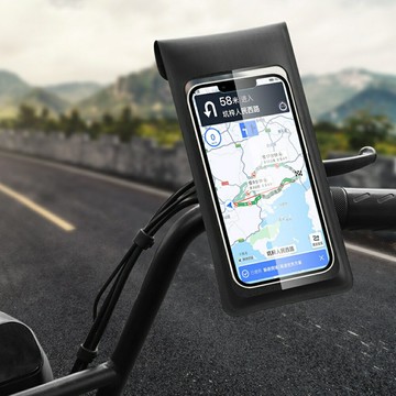 防水套手機支架 手機防水架 機車 自行車 導航架 防雨 手機包 防水套 支架【DL415】123便利屋