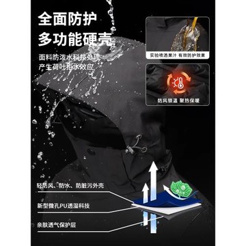 JEEP羽絨服女款冬季加絨加厚保暖戶外沖鋒衣三合一可拆卸內膽外套