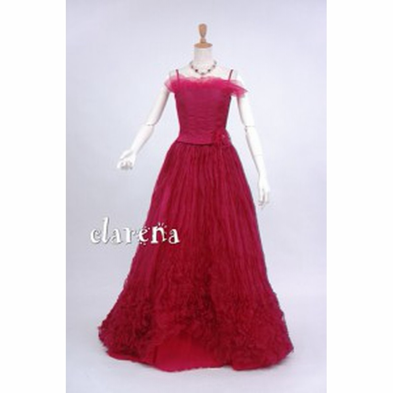 ロングドレス 送料込 無料 二次会 花嫁 ウエディング 演奏会 裾上げ ラズベリーレッドカラードレス7号 Clc2668 中古 リサイクル 通販 Lineポイント最大1 0 Get Lineショッピング