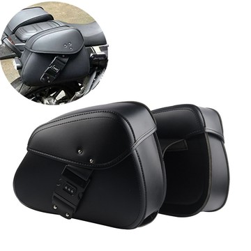 臺灣出貨 摩托車密碼鎖掛包電動車摩托車改裝防水邊側邊箱邊袋馬鞍包