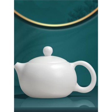 德化廠家高檔冰種玉瓷素燒自生釉茶壺白瓷大師手工精密泡茶壺單壺