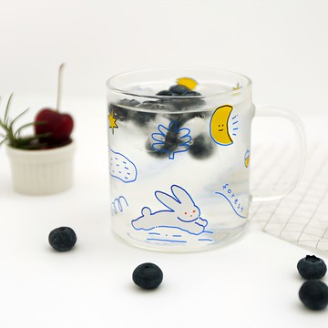 Romane corp. BRUNCH BROTHER 玻璃馬克杯 350 毫升  森林  1個