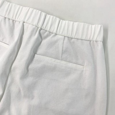 セオリーリュクス カジュアルパンツ ホワイト 白 L XL theory luxe セオリーリュクス 2106460 2022年モデル クロップド