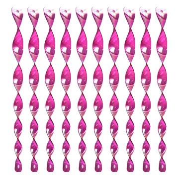 七彩驅鳥棒10支 反光驅鳥棒 螺旋設計 不易退色 PC材質  粉色