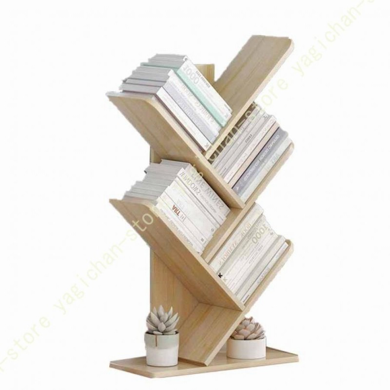ブックスタンド デスク上置棚 卓上収納 ツリー型 本棚 飾り棚
