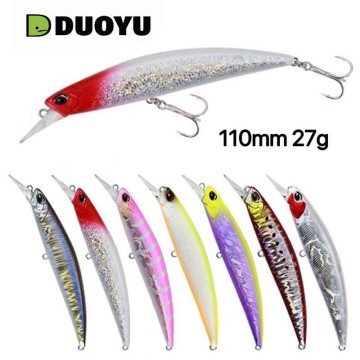 多魚釣具 沈水米諾路亞假餌110mm 27g 日系duo同款遠投minnow 釣魚餌4倍加強魚鉤 蝦皮商城 Line購物