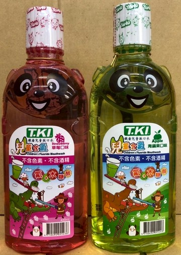 T.KI 鐵齒兒童漱口水 兒童含氟漱口水 草莓口味/青蘋果口味 420mL/瓶
