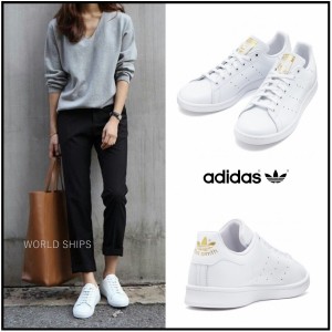 New スタンスミス アディダス スニーカー Adidas Originals Stan Smith ホワイト ゴールド 通販 Lineポイント最大1 0 Get Lineショッピング