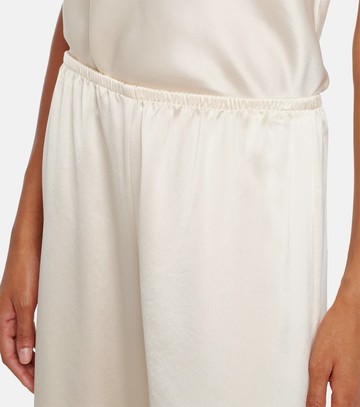 Leset Barb mid-rise satin wide-leg pants