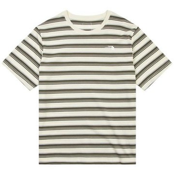 The North Face 北面 短袖上衣 男裝 條紋 棉質 米 NF0A8G07MLO