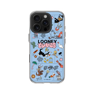 iPhone 16 Pro Clear Case（相機按鈕） 透明 - 樂一通 Looney Tunes - 歡樂追逐