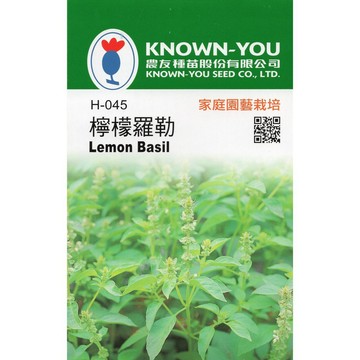 【拈花微笑】檸檬羅勒｜香藥草種子｜100粒｜非基因改造種子｜蔬菜｜蔬果｜有機無毒｜高發芽率