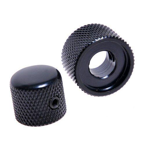 12sets Black Dual Concentric Control Knob for Guitar