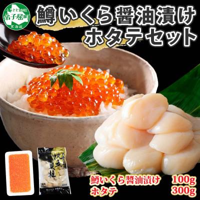 ふるさと納税 弟子屈町 鱒いくら醤油漬け 約100g ホタテ 約300g 海鮮 海鮮丼 北海道 弟子屈町 1379