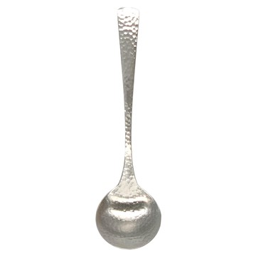 Nagomi 不鏽鋼鎚目餐具 糖匙，12.1x3.3公分  銀色  1支