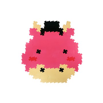 心樂家 十二生肖系列 EVA 迷你巧拼 450片  7.7 x 7.7 x 1.3cm  牛  1組