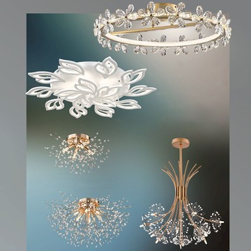 遙控進口水晶吸頂燈  49-60731、60732、60733、60734、60735