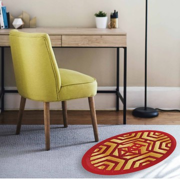 富粿來了。鋪出你的台式好運氣。紅龜粿。富貴造型地毯