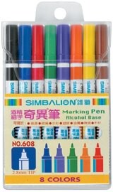 【雄獅】奇異筆 1.0mm 八色組 #608【APP滿額下單10%點數(單一帳號最高5000點)】1/31止