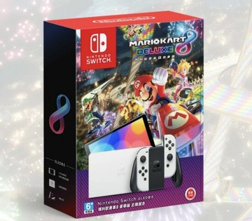 特價！NS Nintendo Switch OLED主機 白色主機 任天堂 台灣公司貨 瑪利歐賽車8 豪華版 同梱主機（不含遊戲片）