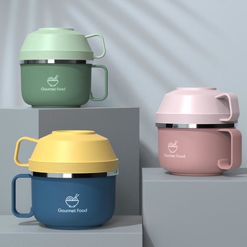 飯碗食堂打飯專用304不銹鋼泡面碗飯盒帶蓋小學生宿舍用上班族食