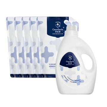 淨勁寧除臭抗菌洗衣精(1瓶裝+補充包5入)