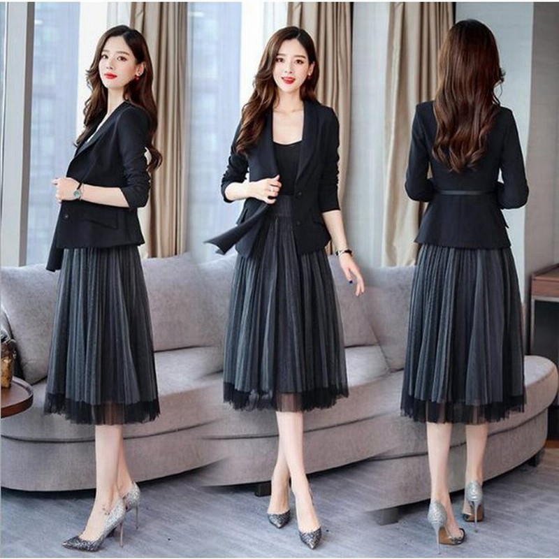 レディース フォーマルスーツ ジャケット スカート 2点セット スカートスーツ セットアップ ママスーツ 卒業式スーツ チュール プリーツスカート 通販 Lineポイント最大0 5 Get Lineショッピング
