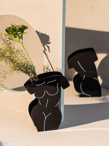 南十字星 現代創意藝術花瓶擺件客廳插花亞克力花瓶水養餐桌擺件