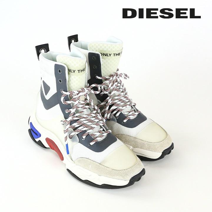 ディーゼル DIESEL ハイカットスニーカー 靴 メンズ ユーズド汚し加工 