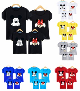 ディズニー キャラTシャツ ミッキーマウス ミニーちゃん Mickey 半袖Tシャツ プリント 可愛い トップス Disney 親子コーデ 親子ペア  子 | LINEブランドカタログ