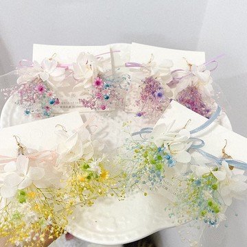 耳環 永生小星花蕾絲花束耳環8 11紫苑花屋fb直播介紹 Pinkoi 設計購物網站 Line購物