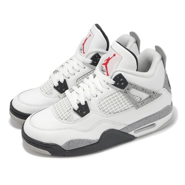 休閒鞋 Air Jordan 4 Retro OG GS 大童 女鞋 白水泥 AJ4 IB4171-100