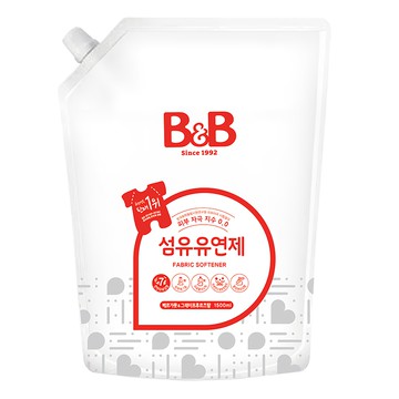 B&B 嬰兒衣物柔軟精補充包  1.5L  1包