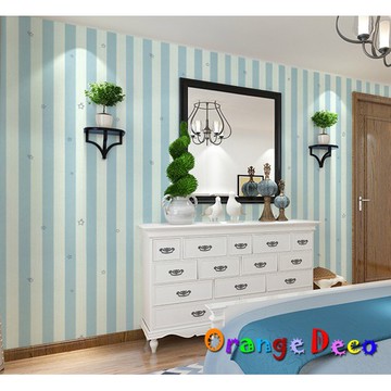【橘果設計】田園風格 自黏壁紙 10米長 多款可選 DIY組合壁貼牆貼室內設計裝潢