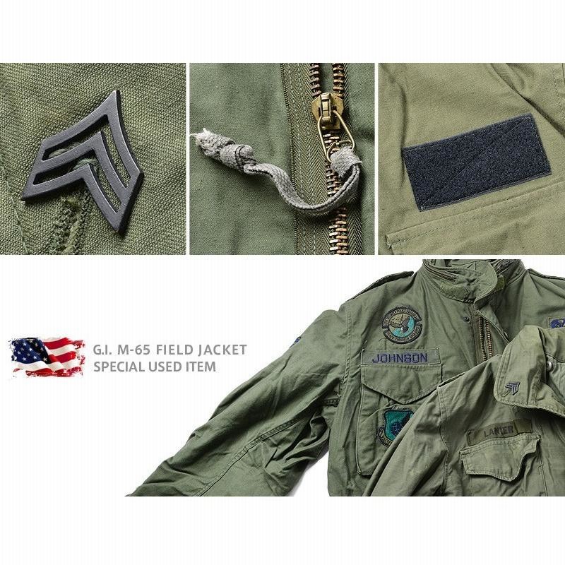 ミリタリージャケット 米軍実物 M-65 70s 米軍実物 M65フィールドジャケット 3rd S-R(L相当)M-65